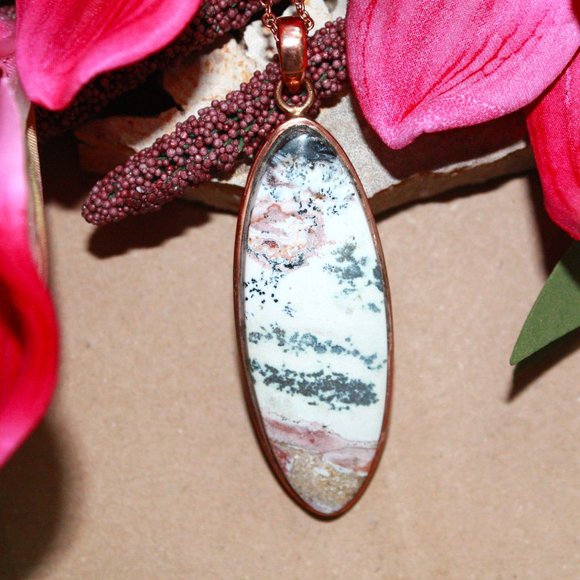 Hand Crafted Jewelry - Dendritic Opal Necklace